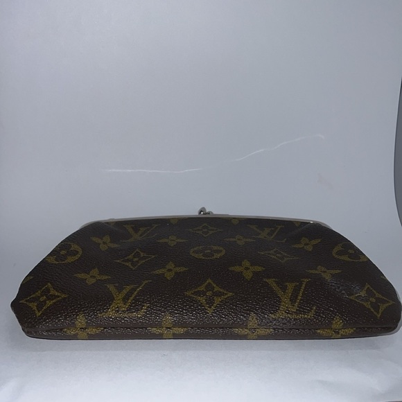 Louis Vuitton French Company Monogram French Twist Purse Kisslock Pouch Clutch - Picture 5 of 8